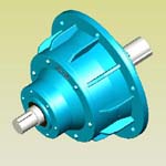 NGW單級行星齒輪減速機實體模型(JB/T6502-93)