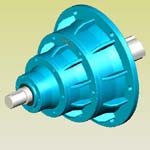 NGW兩級行星齒輪減速機實體模型(JB/T6502-93)