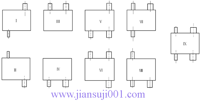 QJY型起重機(jī)減速器裝配型式及安裝方式