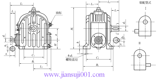 CW系列圓弧圓柱蝸桿減速機GB9147—88