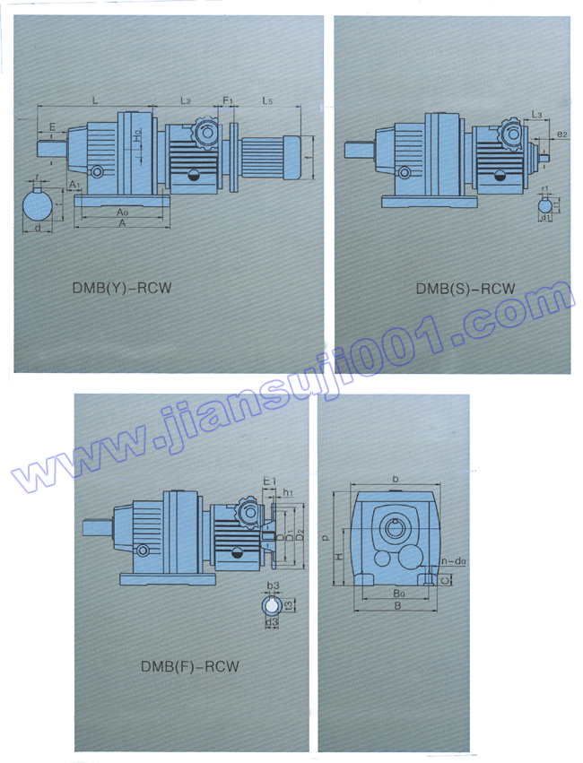 DMB系列無(wú)級(jí)變速器與RC系列減速器組合