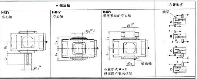 平行軸齒輪箱三級(jí)傳動(dòng)立式安裝(H3.V)