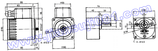 三相感應馬達附接線盒