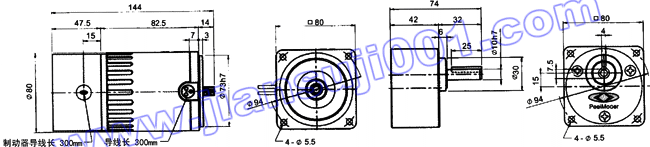 單相電磁剎車馬達