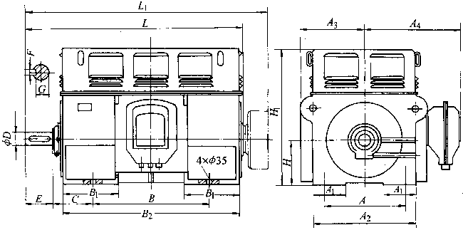 Y��YRϵ���������ஐ��늄әC���μ����b�ߴ磨660V��